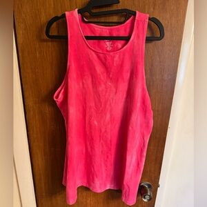 Torrid Tie Dye Goddess High Neck Foxy Pink Tank Top New With Tags Size 4 (4X)